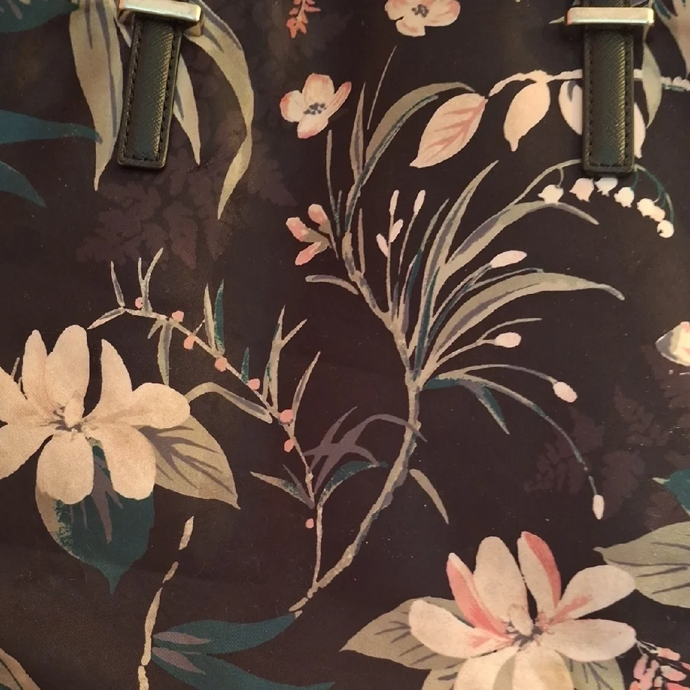 Kate Spade Black and Pink Floral Tote Bag - Picture 3 of 10